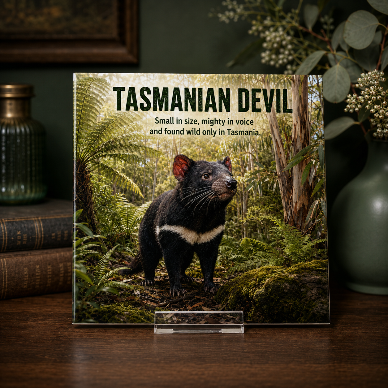 Tasmanian Devil Australian Native Animal Tile