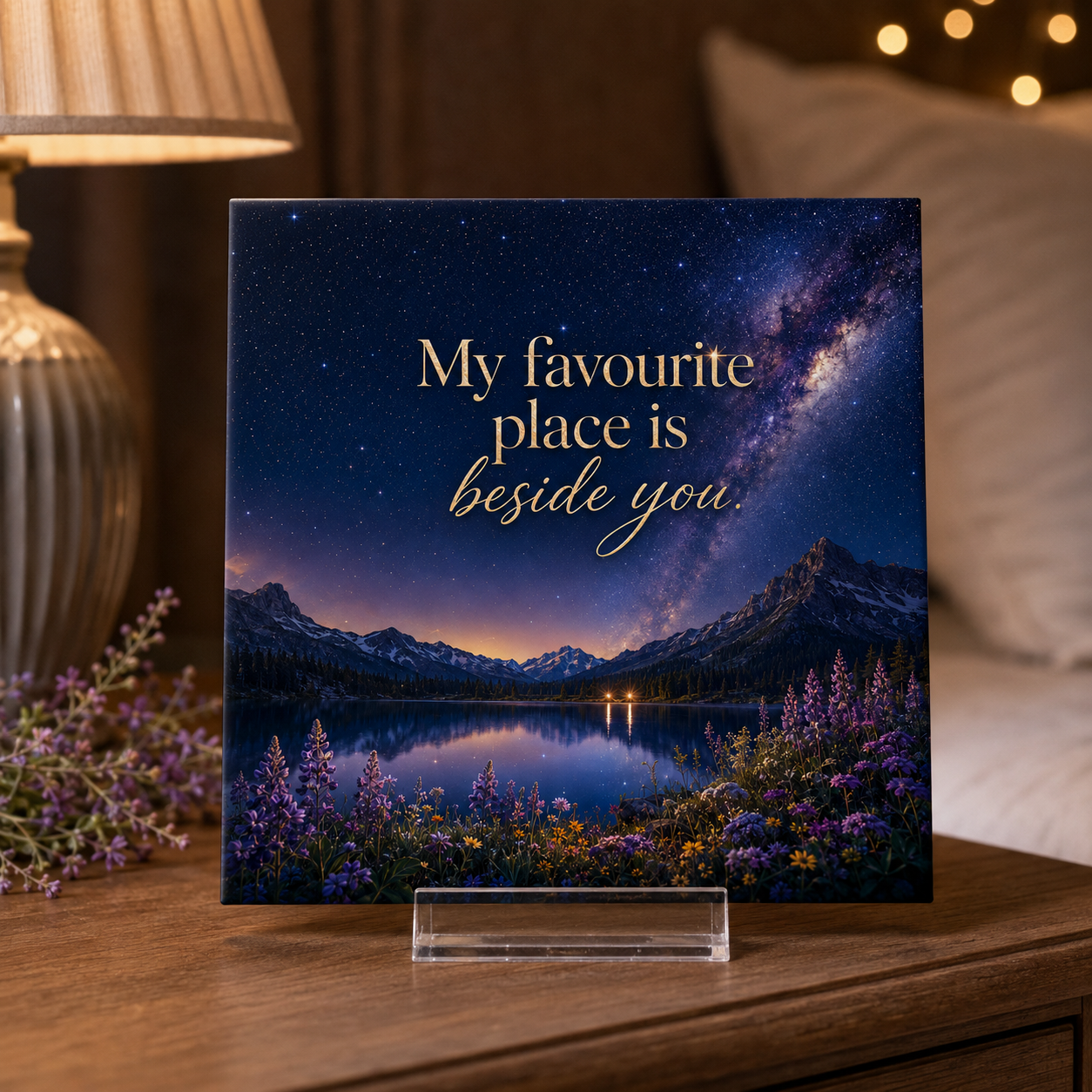 My Favourite Place Is Beside You Love Tile