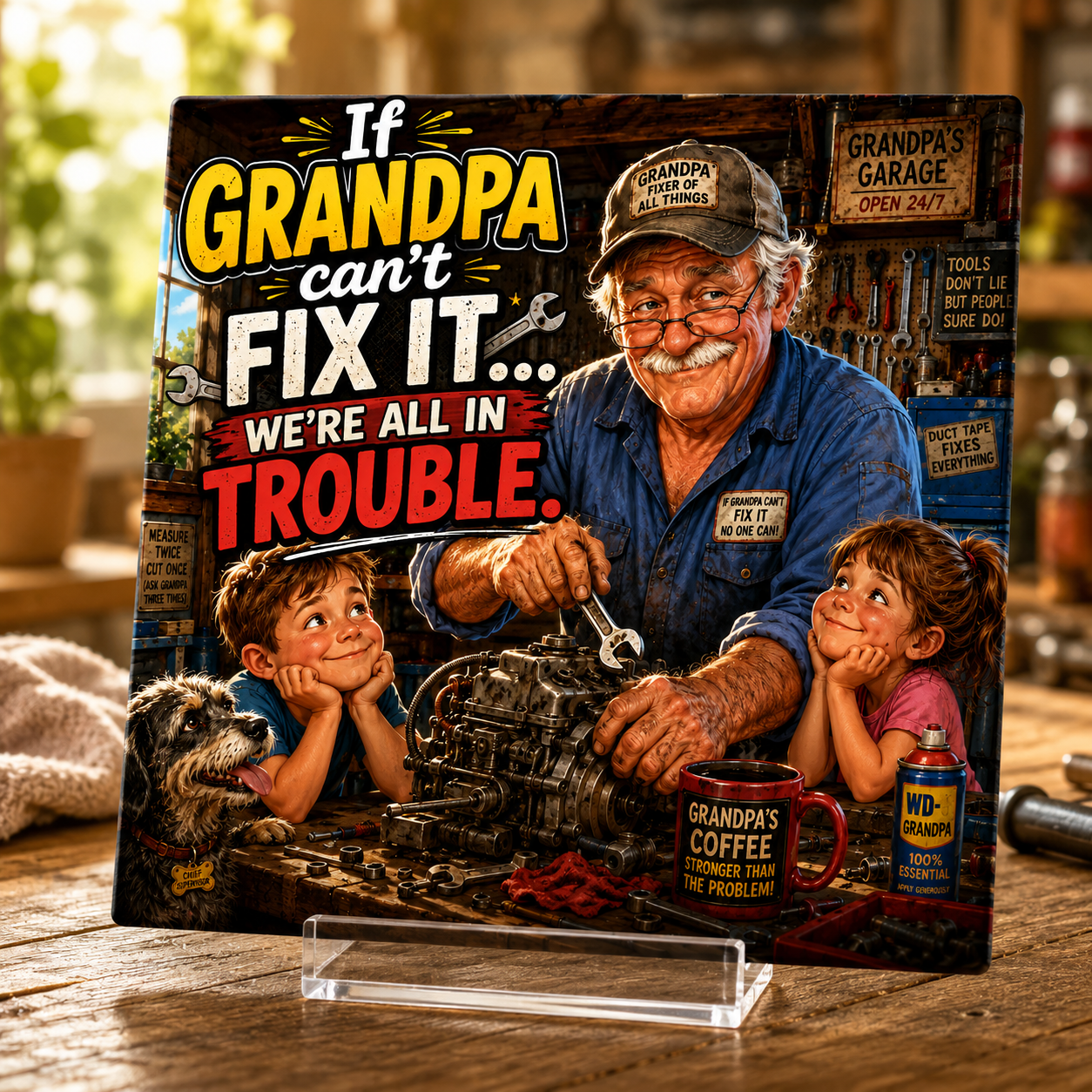 If Grandpa Can’t Fix It, We’re All in Trouble Tile