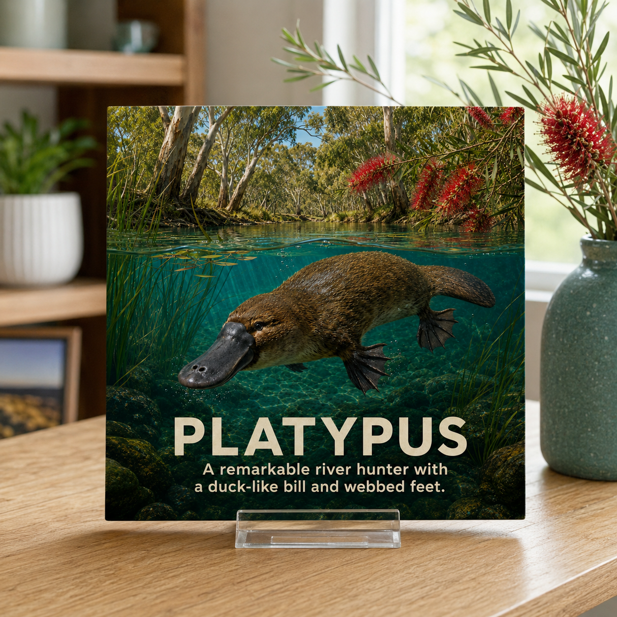 Platypus Australian Native Animal Tile