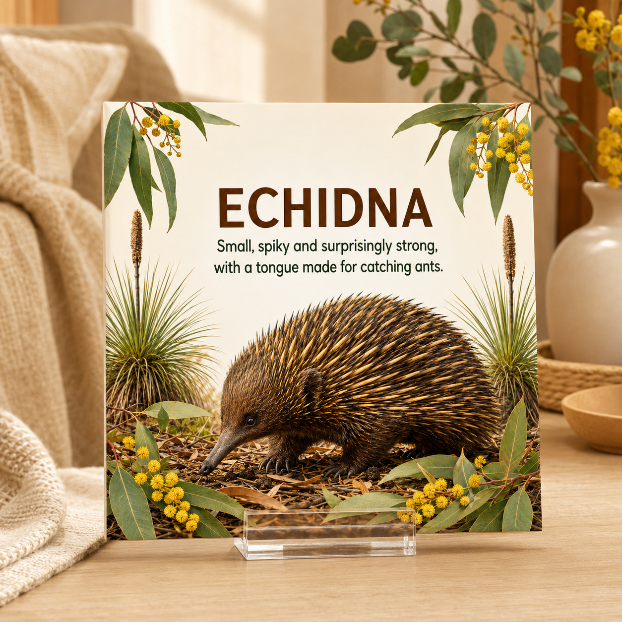Echidna Australian Native Animal Tile