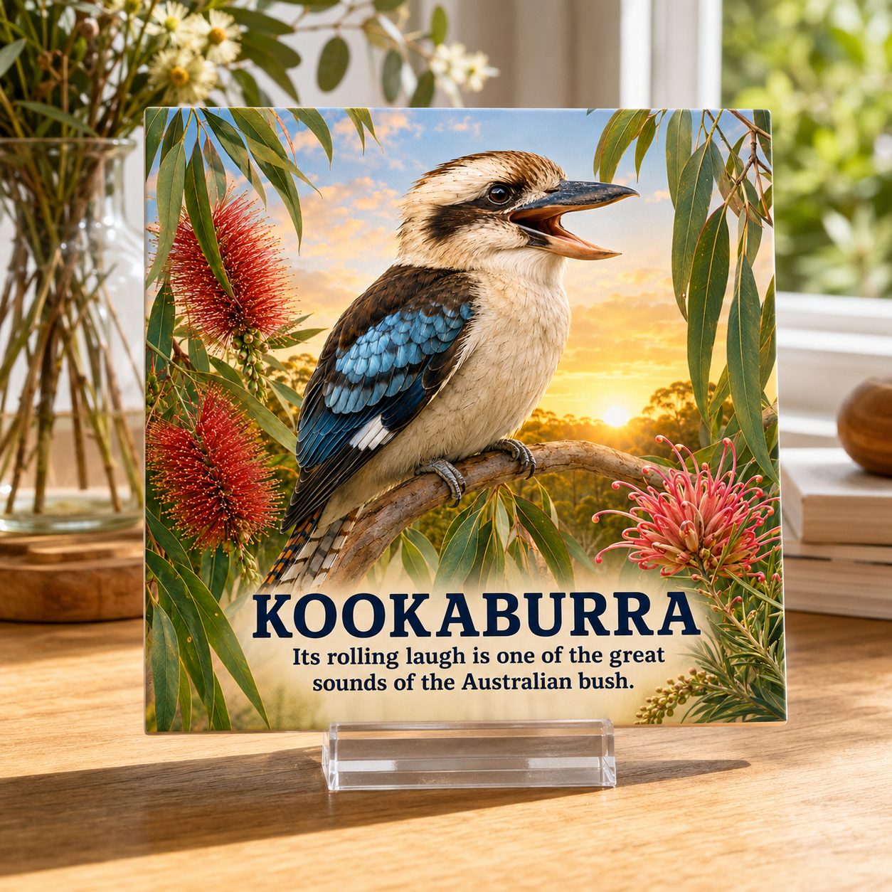 Kookaburra Australian Native Animal Tile