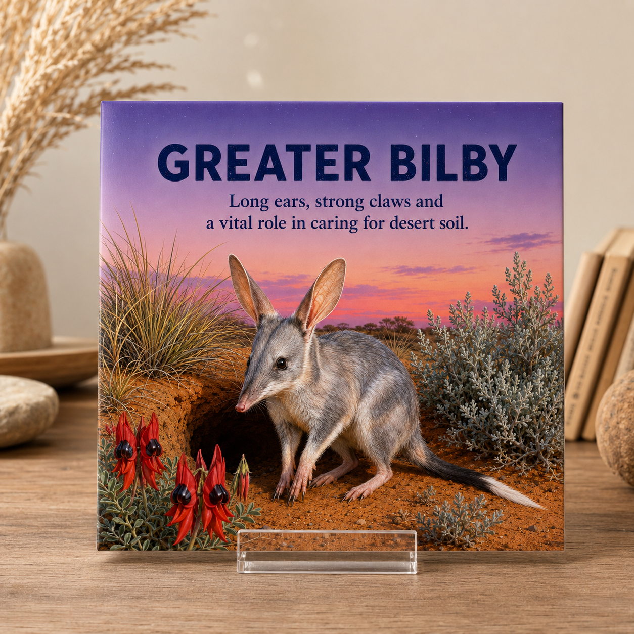 Greater Bilby Australian Native Animal Tile