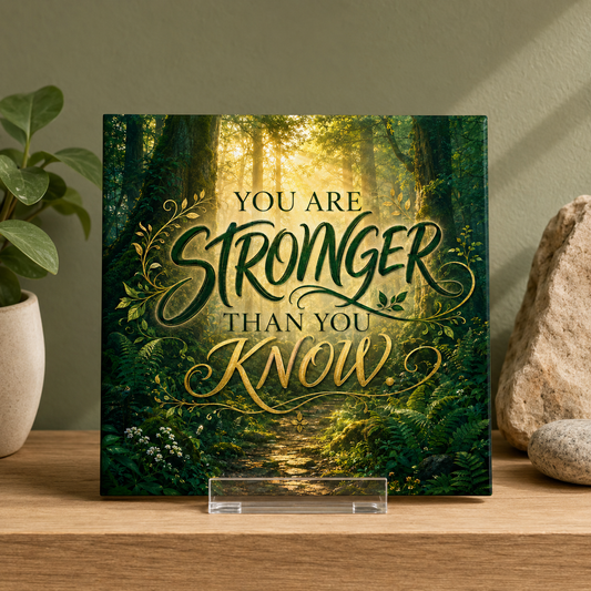 You Are Stronger Than You Know Tile