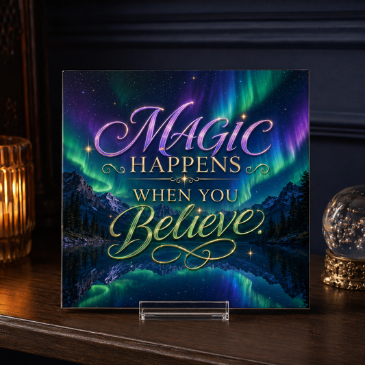 Magic Happens When You Believe Tile