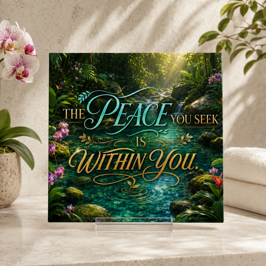 The Peace You Seek Is Within You Tile