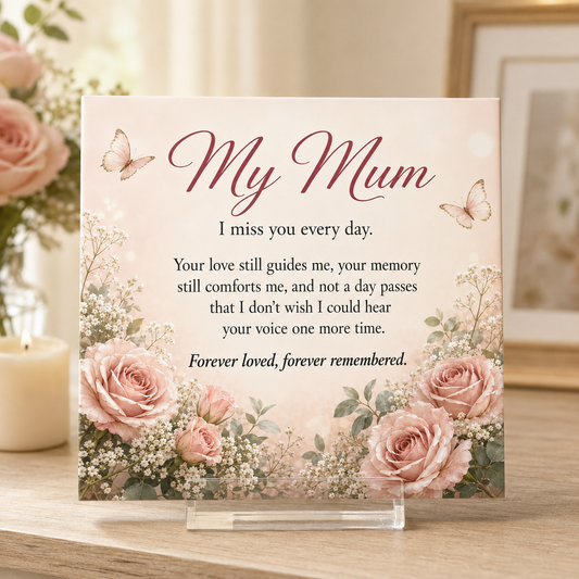 My Mum I Miss You Every Day Tile
