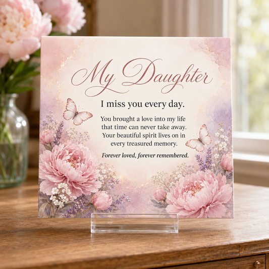 My Daughter I Miss You Every Day Tile