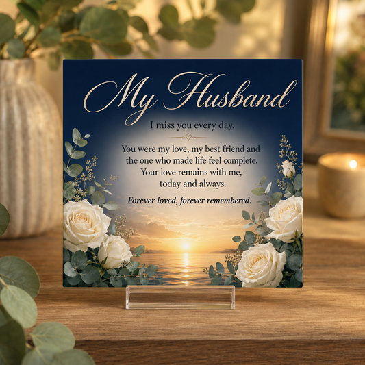 My Husband I Miss You Every Day Tile
