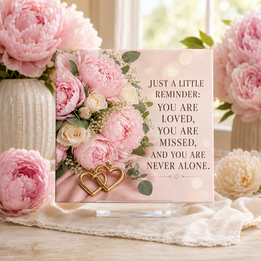You Are Loved and Never Alone – Thinking of You Tile