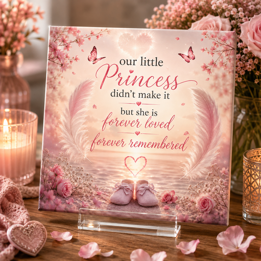 Our Little Princess 4 Memorial Tile