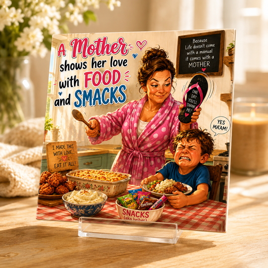 Mother Shows Her Love with Food and Smacks Tile