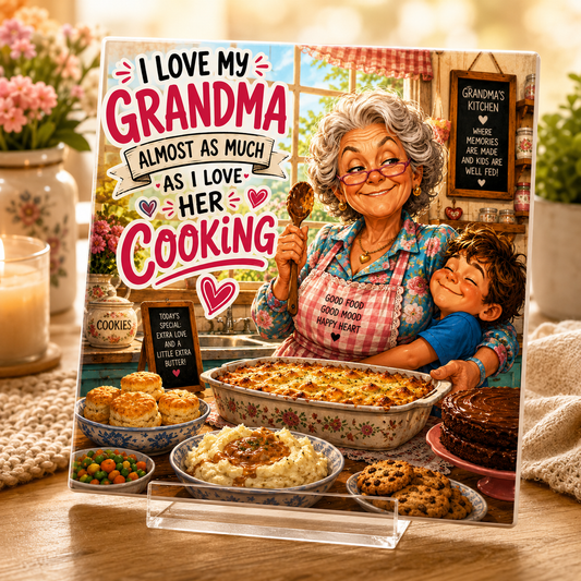 I Love My Grandma Almost as Much as Her Cooking Tile
